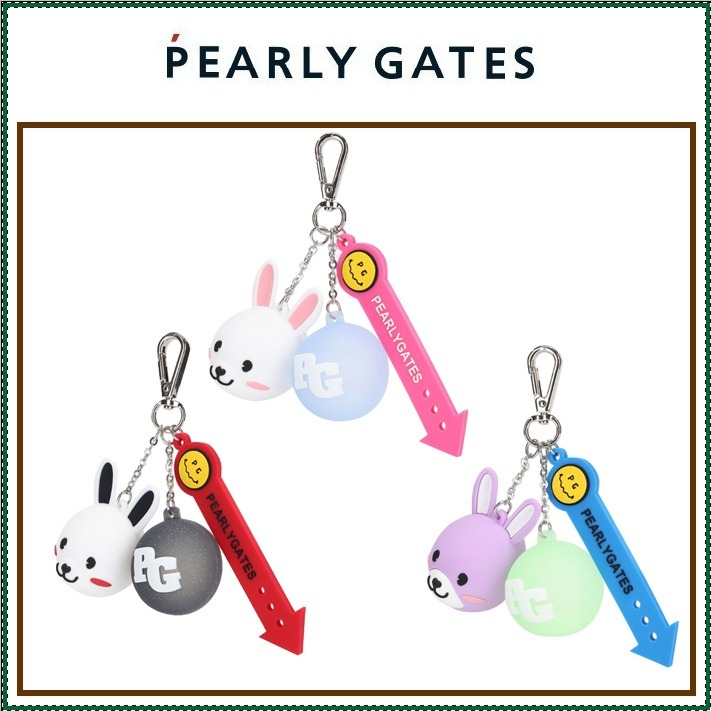 【PEARLY GATES】Women's Smile 2-piece ball case & tea holder