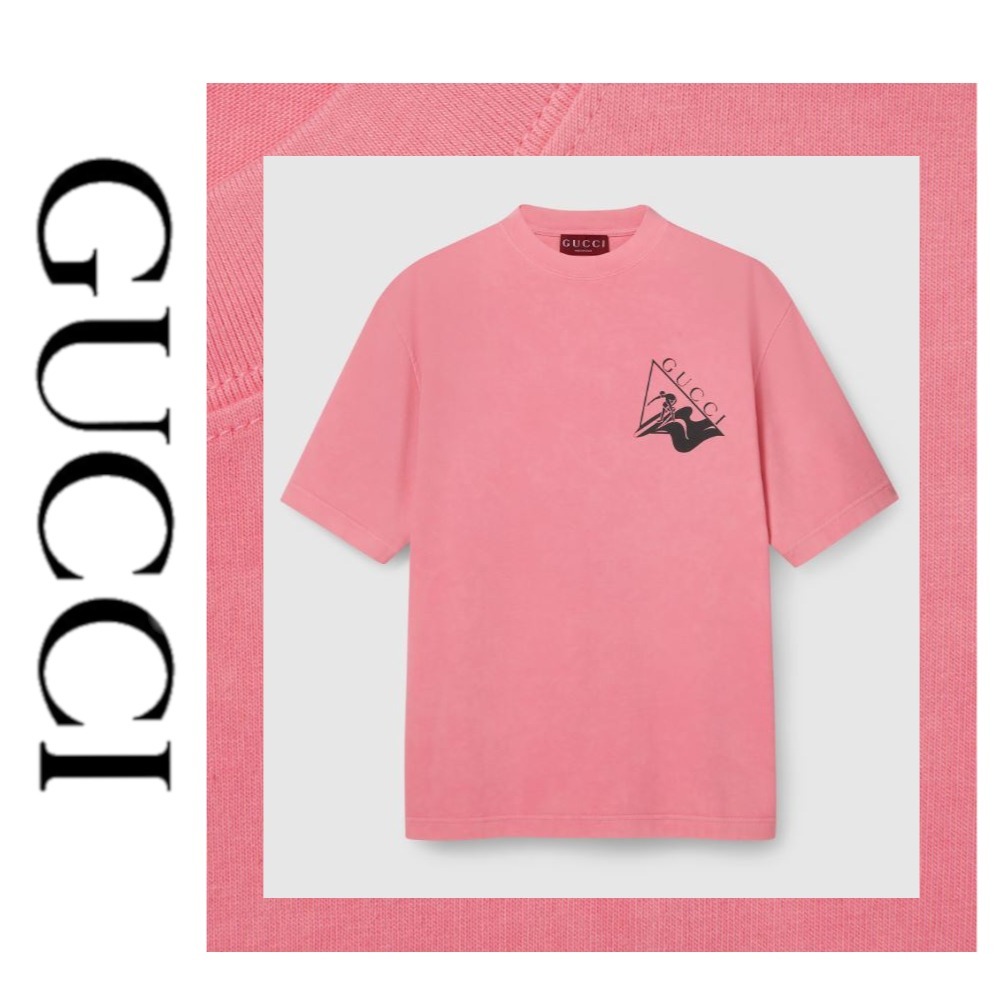 注目の新作♪【GUCCI】プリントコットン ジャージーTシャツ
