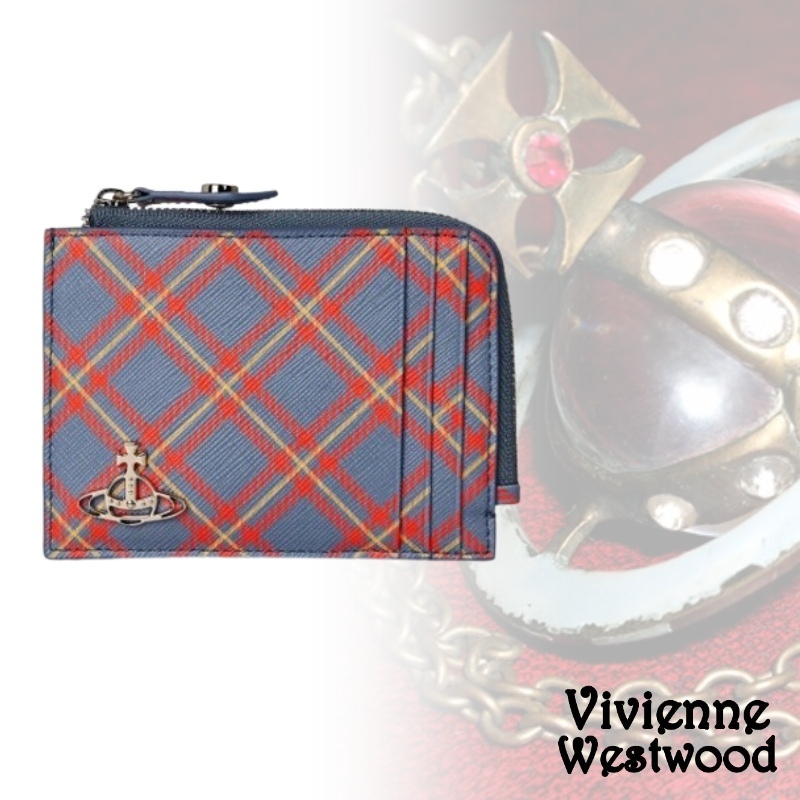 Vivienne Westwood 2025★チェック柄コインケース・カードケース