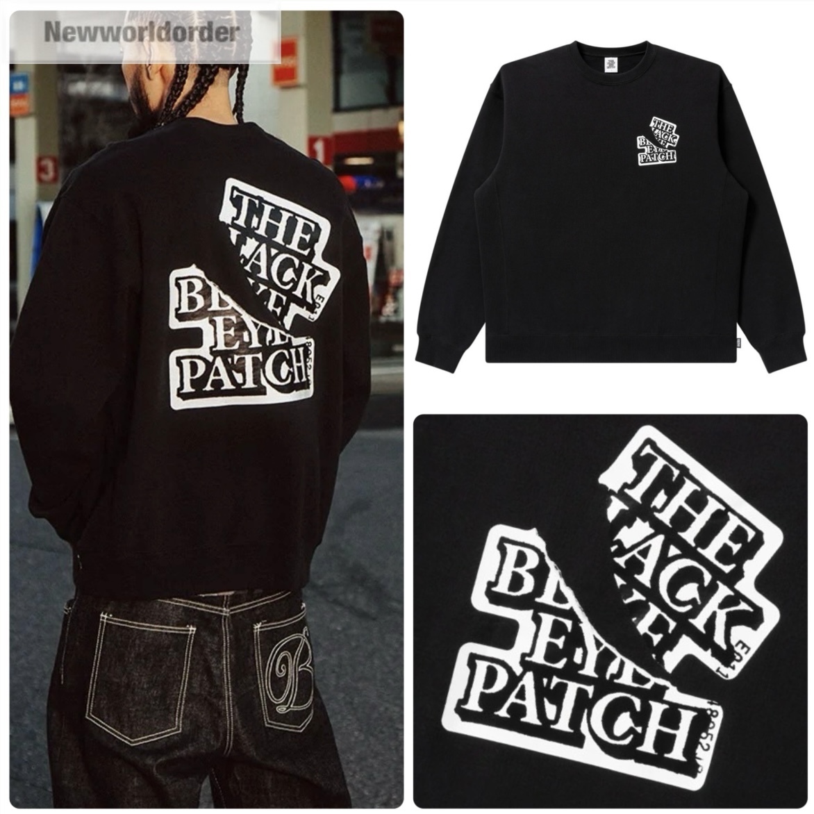 【カスタムOG LABEL】ブラックアイパッチ デザインスウェット