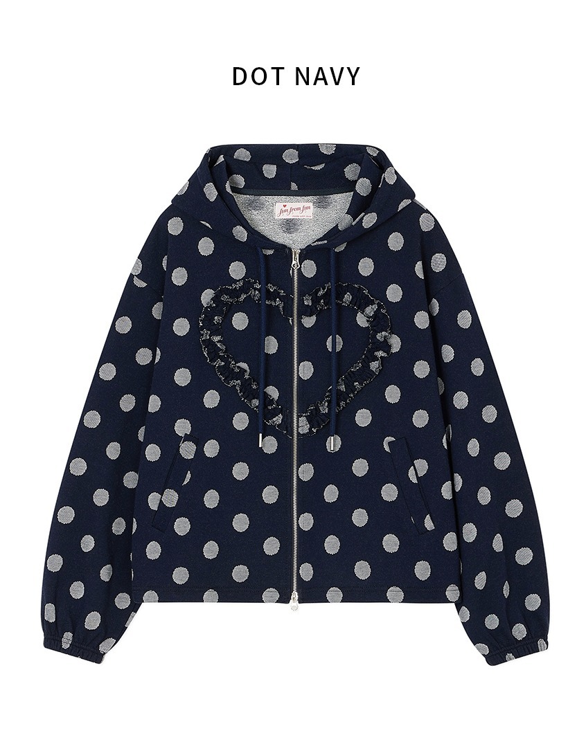 FUNFROMFUN】FRILL HEART HOODIE ☆韓国人気☆ 追跡付
