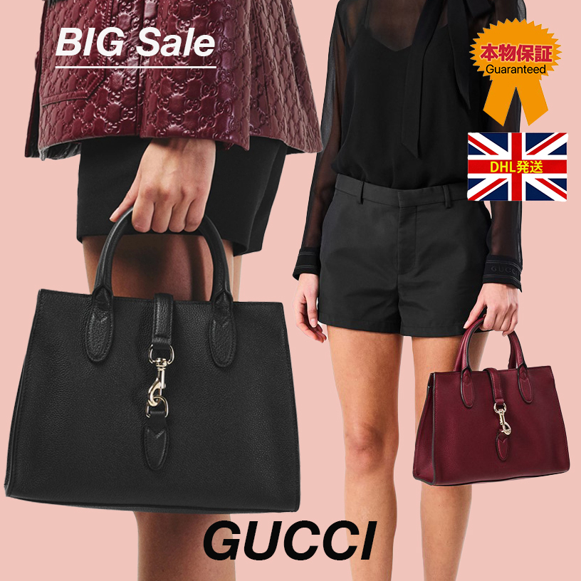【GUCCI】BIG Sale ★HORSEBIT HOOK ミディ トートバッグ