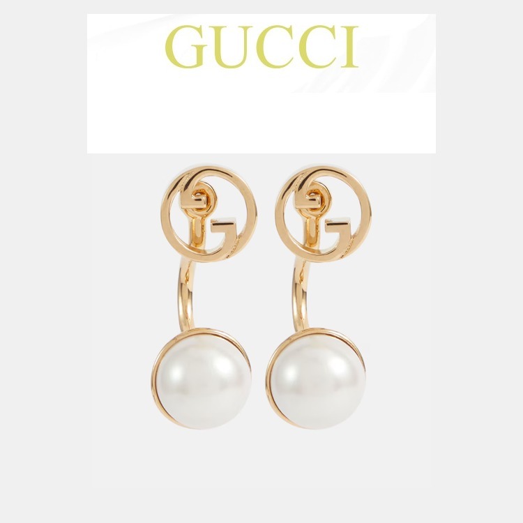 【GUCCI】G フェイクパール ピアス ☆送料関税込み☆
