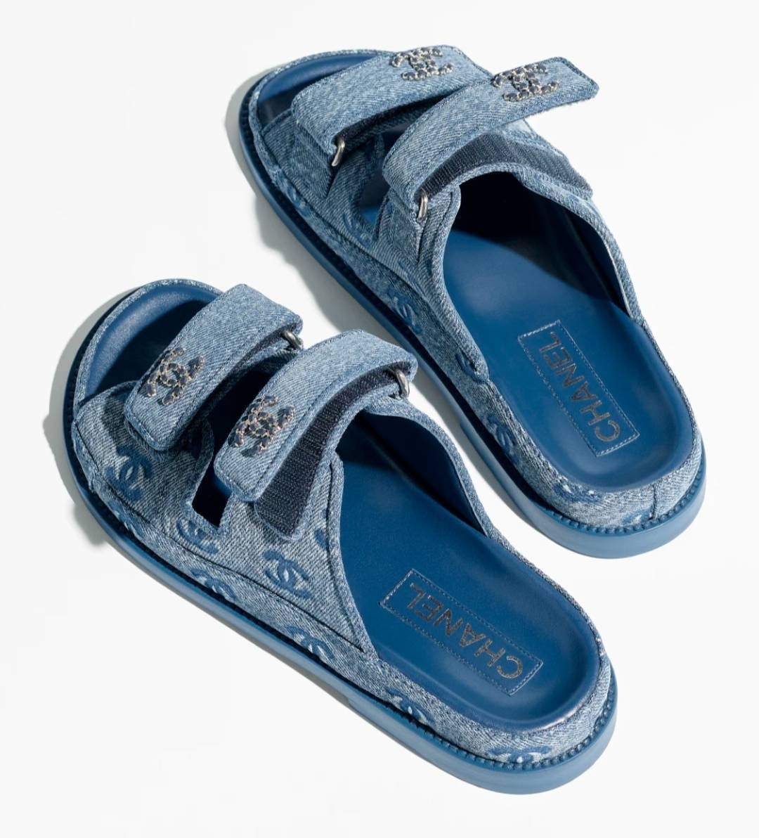 【CCロゴがお洒落☆】 CHANEL 《サンダル フットベット デニム》