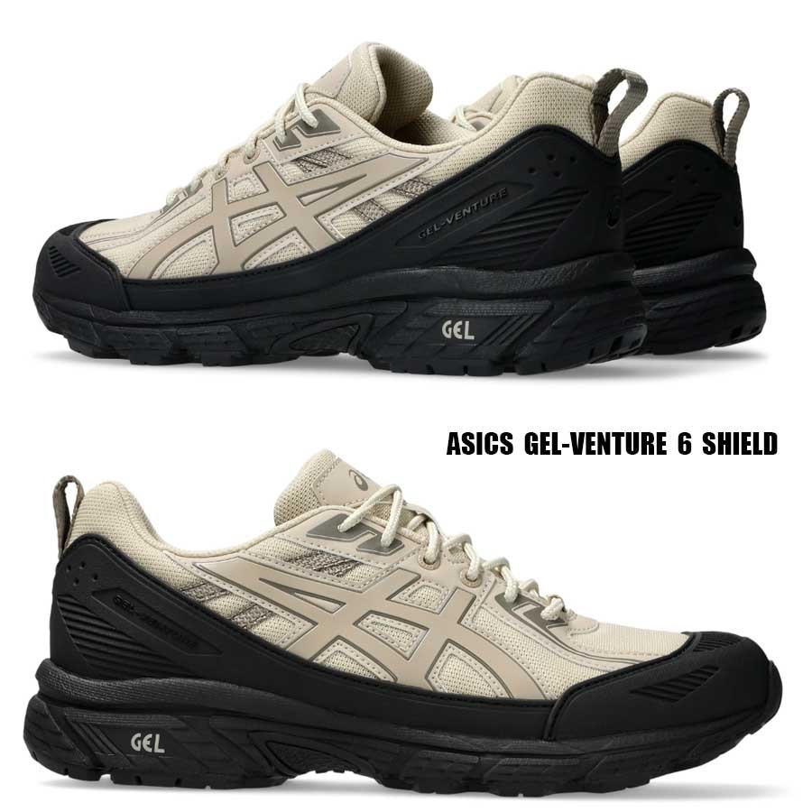 ASICS★GEL-VENTURE 6 SHIELD★兼用★BLACK/FEATHER GREY