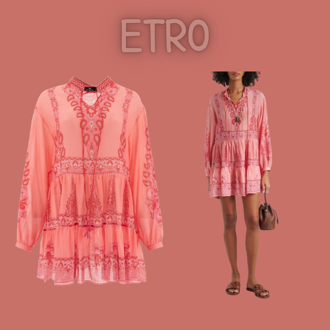 【ETRO】Etro/ Pailsey print minidress