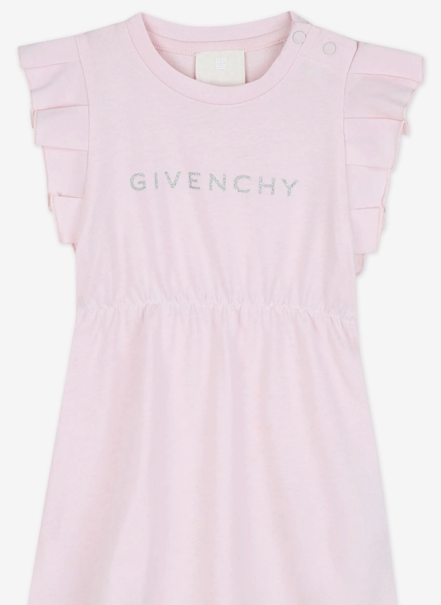 2025SS GIVENCHY BABY グリッターロゴドレスPI (C-36m)
