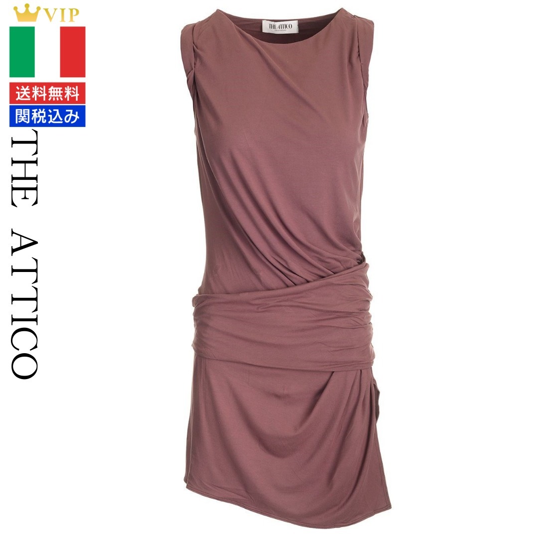VIP【関税送料無料】希少 The Attico Viscose jersey mini dress