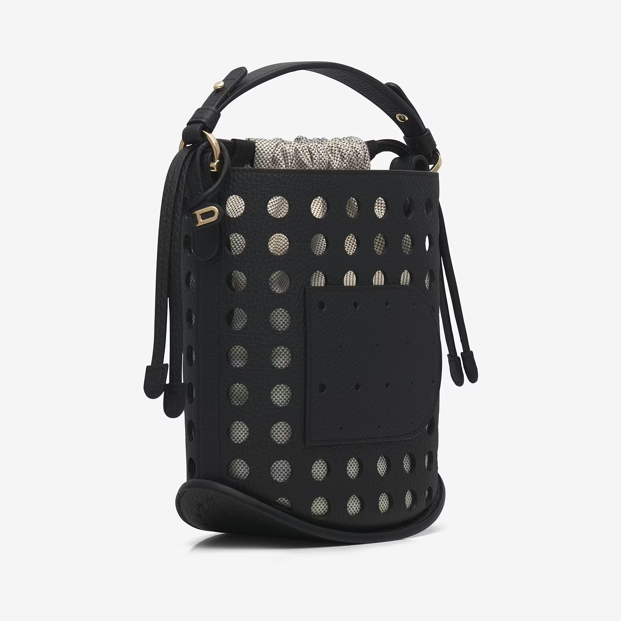 DELVAUX《Pin Mini Bucket エアレス》ブラック トリヨン 直営店