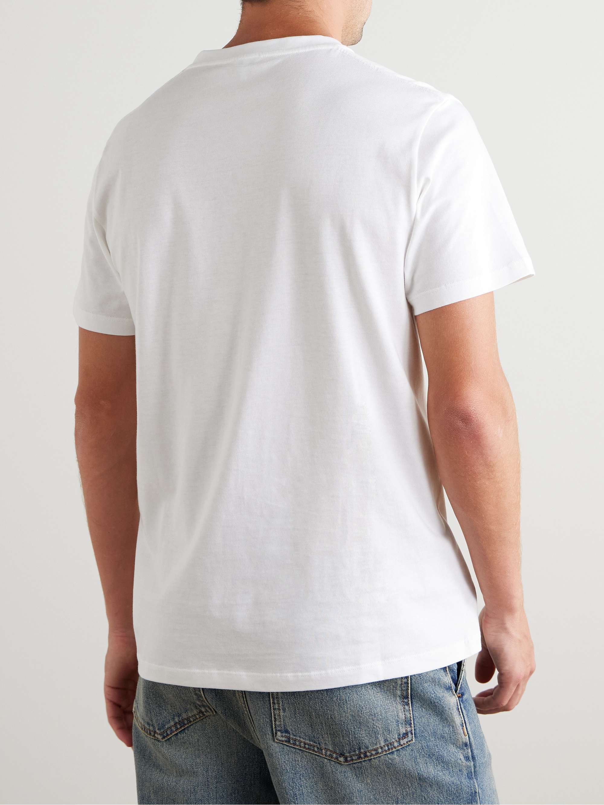 LOEWE【関税・送料込】ロゴ刺繍入り コットンジャージーTシャツ ブラック コットンジャージー Tシャツ ロゴ刺繍入り | LOEWE