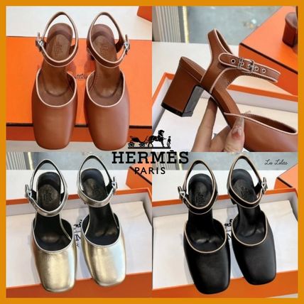 【HERMES】H251270Z1W370 Marron Alezan Kamilla60 パンプス Kamilla 60 pump | Hermès USA