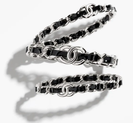 《25P》【シックな印象に◎】CHANEL CCロゴ デニム3連 バングル