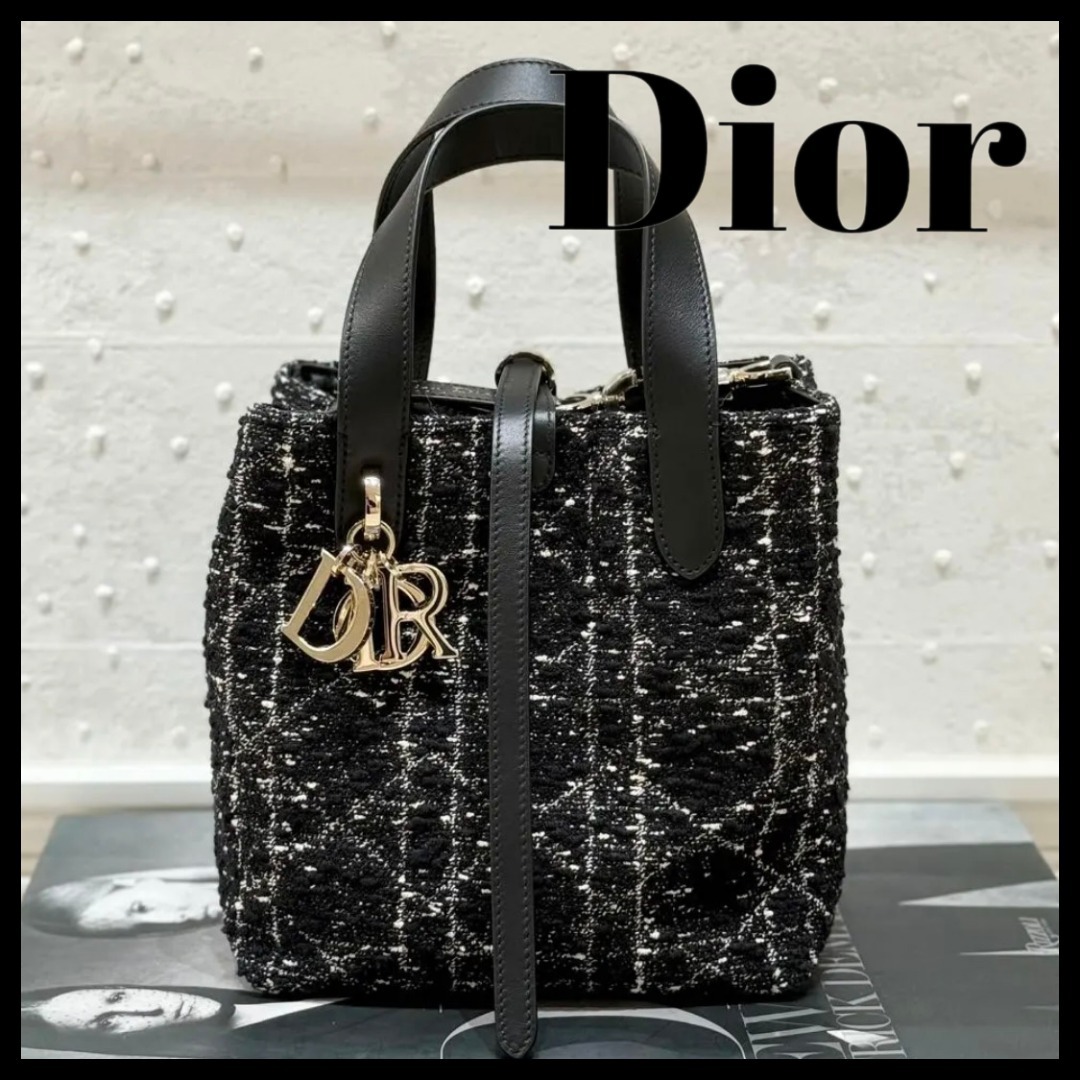 【エレガントなツイード生地】Dior トートバッグ スモール