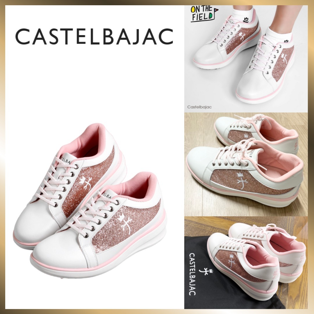 ◇Castelbajac◇ Glitter height-increasing spikeless women's