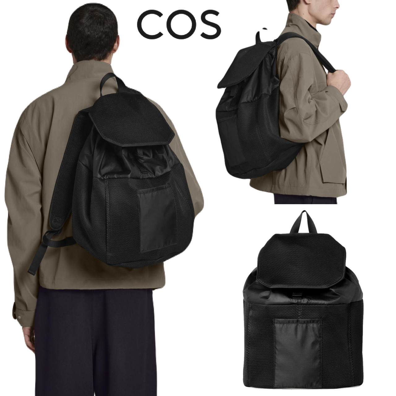 大人気【COS】ダッフルバックパック - メッシュ 送料込