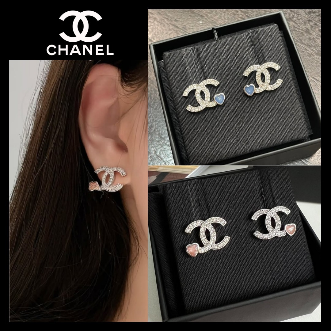 【2025 SS♡新作】CHANEL ピアス お花 CCマーク 煌めくCCロゴに小ぶりのお花♪【CHANEL】25P ピアス