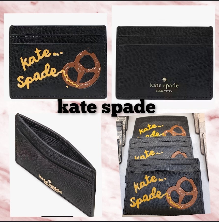 kate spade NYC Big Apple プレッツェルスリム カードホルダー