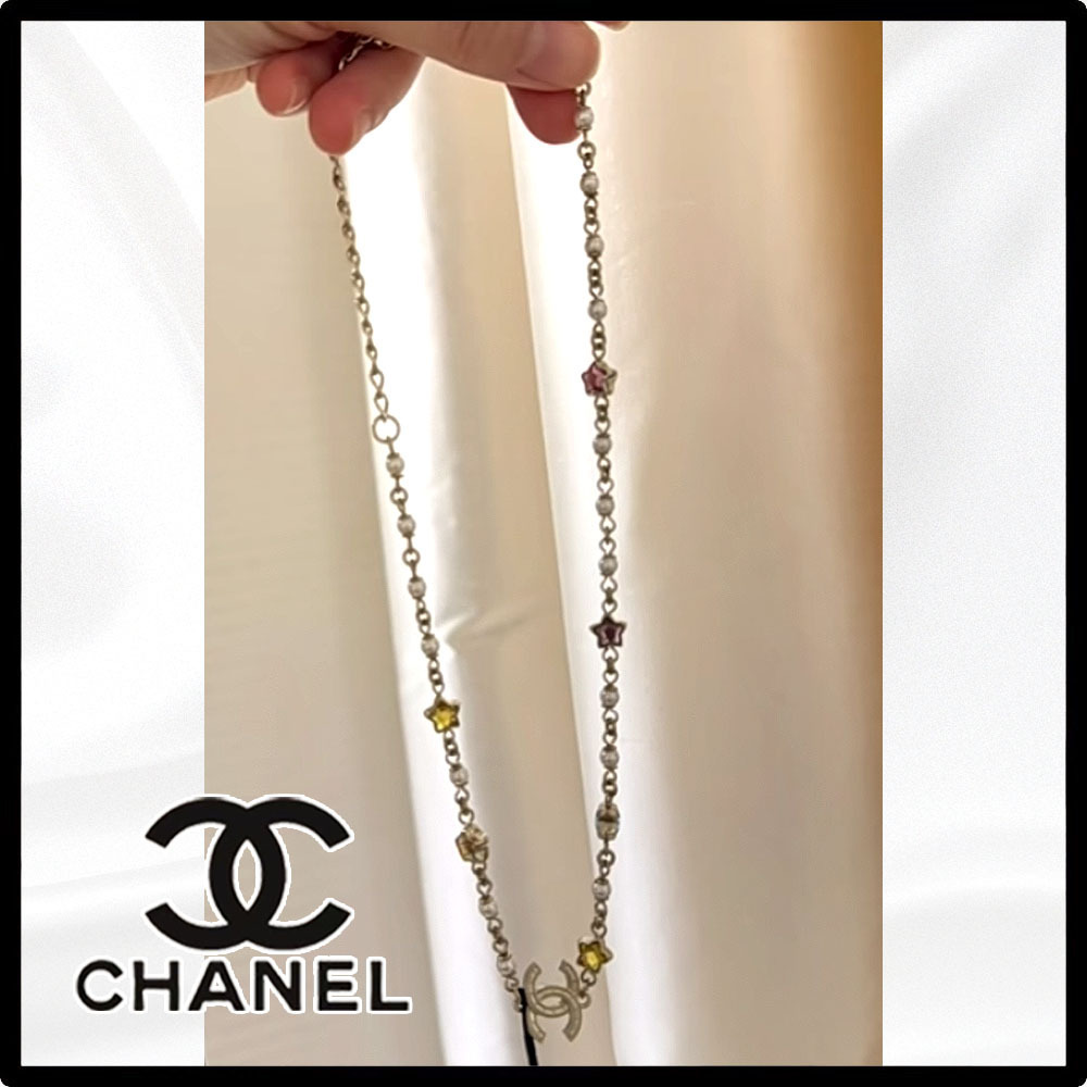 25P CCロゴ☆ポップでカラフル☆星キラキラ★CHANEL★チョーカー