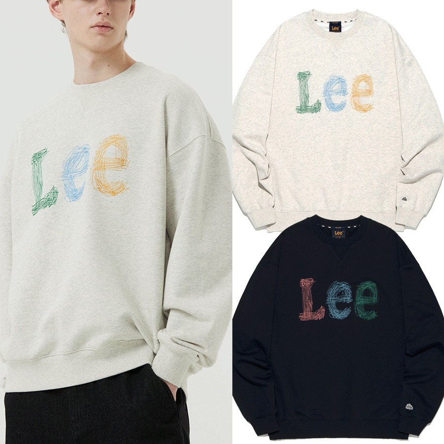 ★LEE★ステッチ刺繍 ロゴ トレーナー