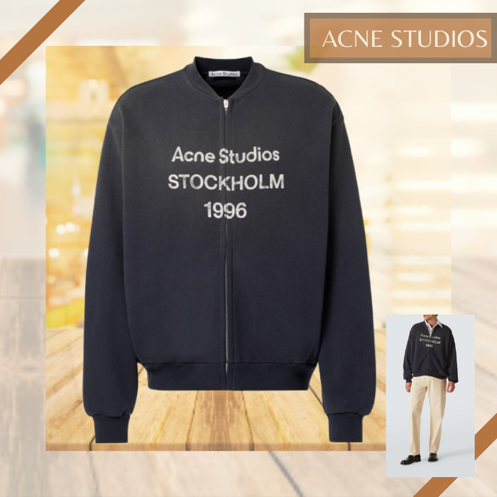 ロゴ入り♪【AcneStudios】コットンブレンド スエットシャツ