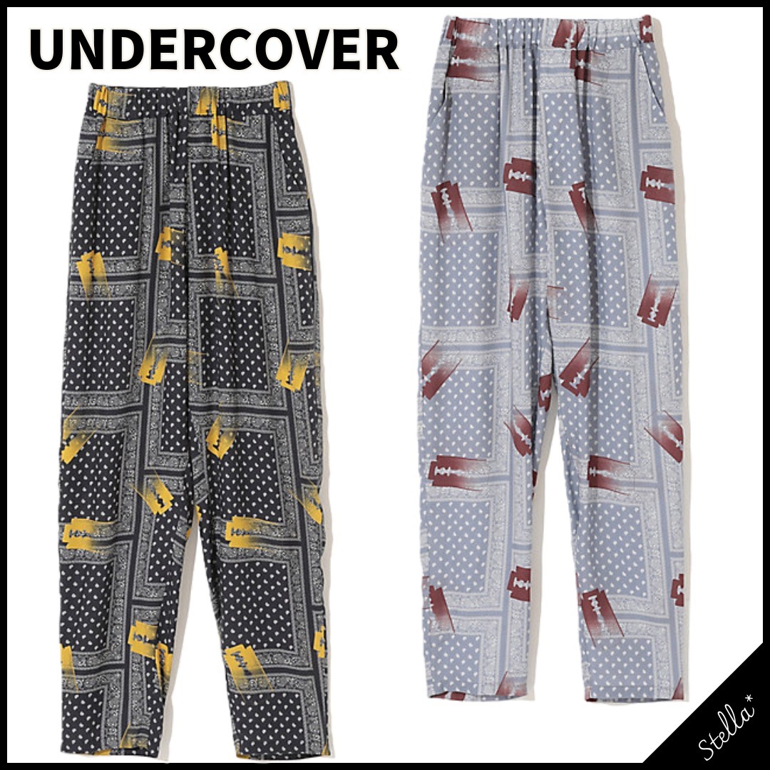 ■UNDERCOVER■人気 カミソリバンダナ総柄イージーパンツ 国内発