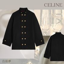 新作♪【CELINE】 ダブルフェイスウール エッグコート 2M61C553R CELINE ダブルフェイスウールのエッグコート (CELINE/コート