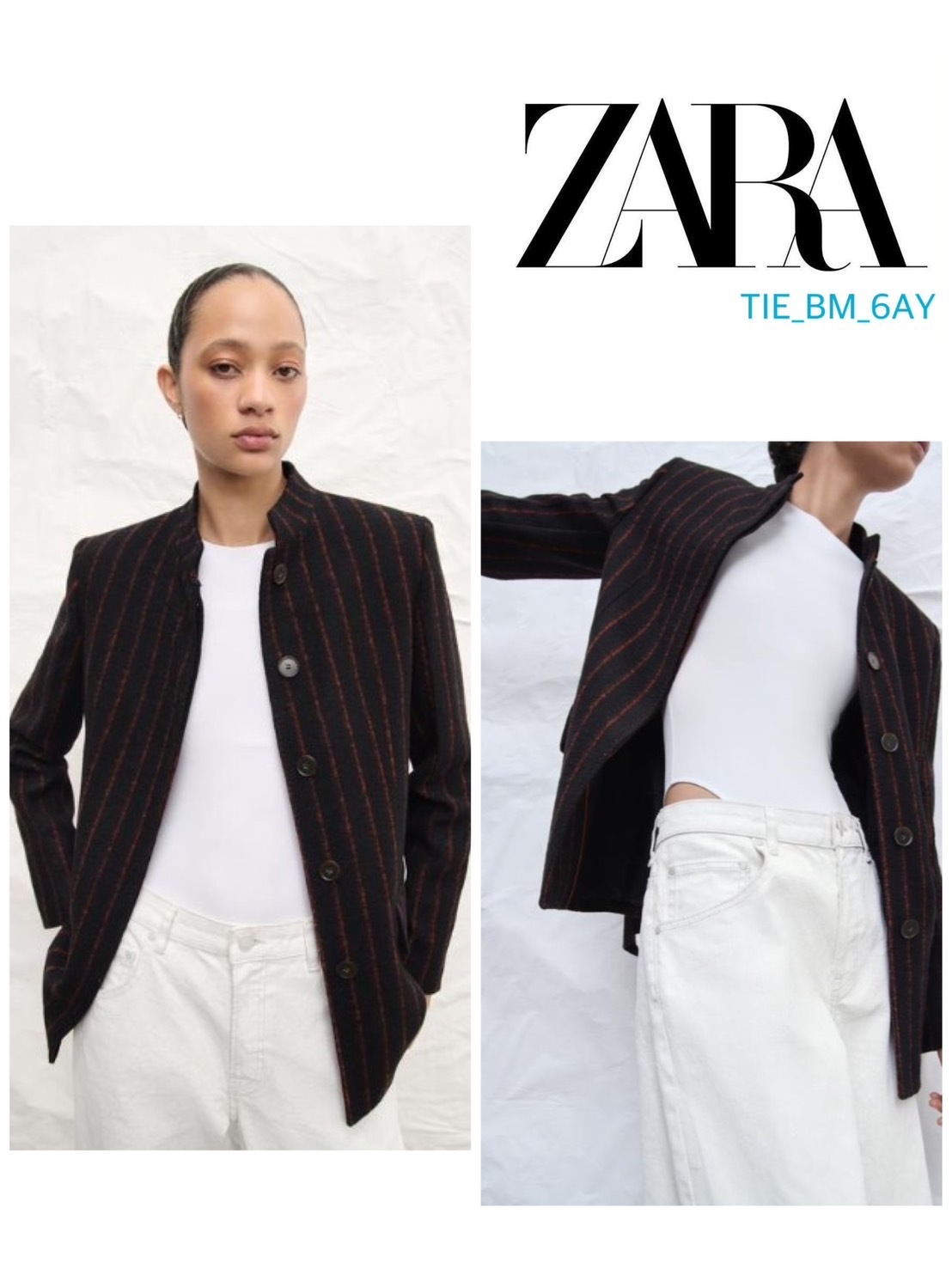 スペイン発送 ZARA ZW コレクション限定 ウールブレンドブレザー