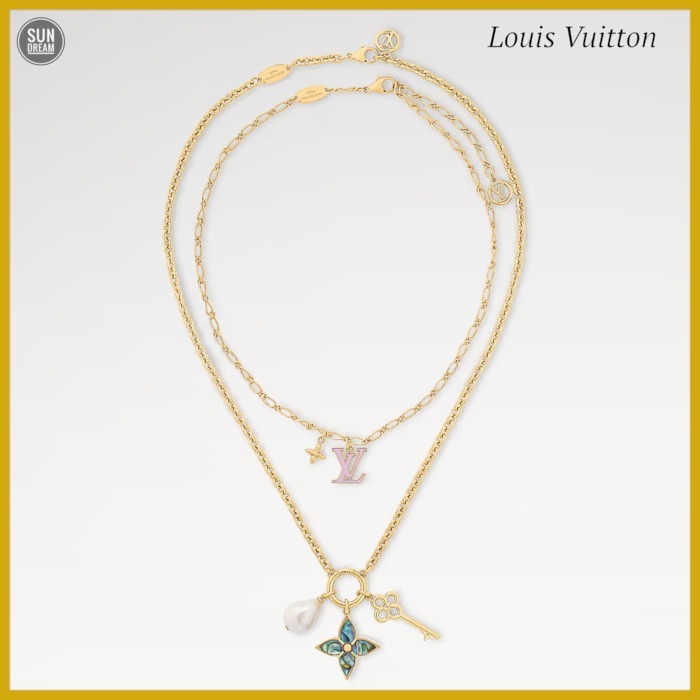 【気分上がるい♡国内発】ネックレス・LVレイヤーカラー すぐ届く Louis Vuitton ネックレス・LVレイヤーカラー 2set