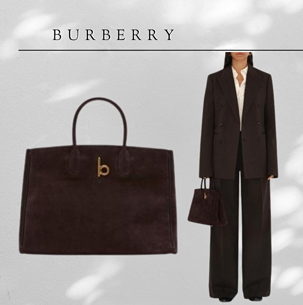 BURBERRY スモール ロッキング ホース トートバッグ ブラウン