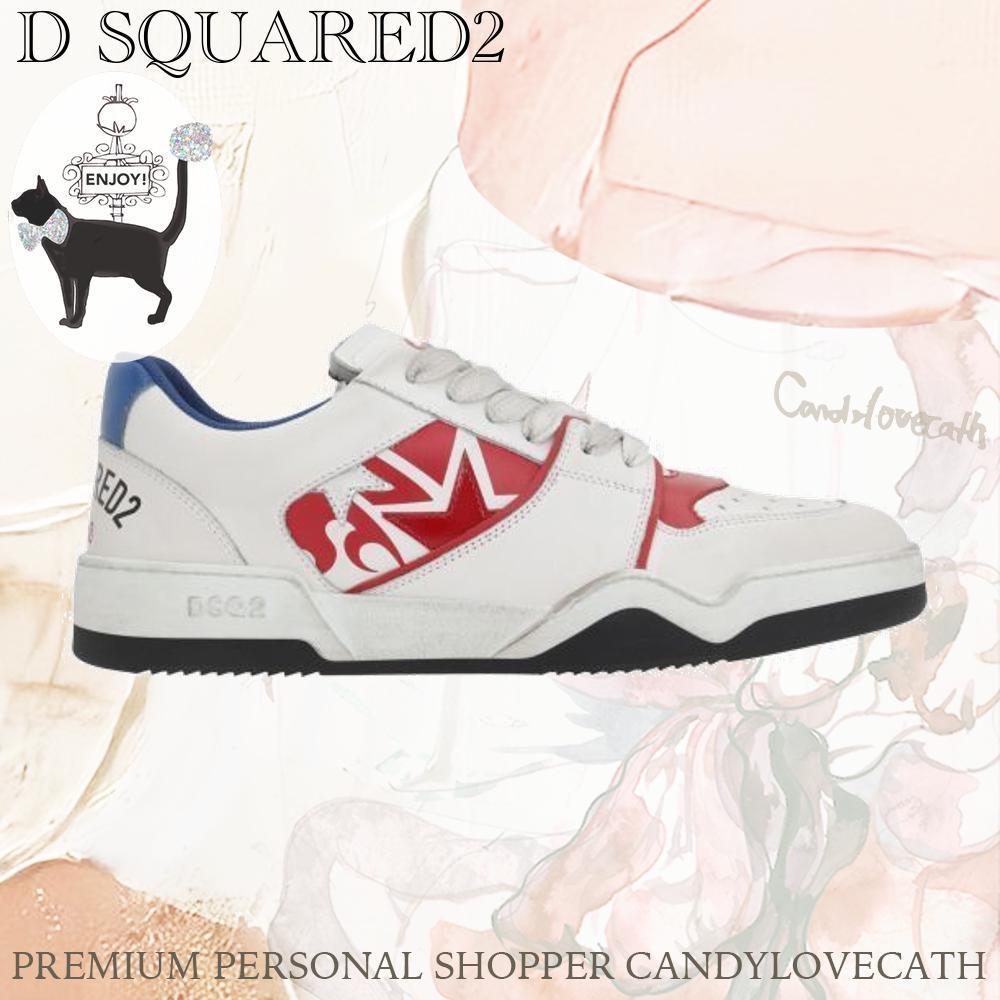 スニーカー DSQUARED2 SPIKER SNEAKERS IN SMOOTH LEATHER