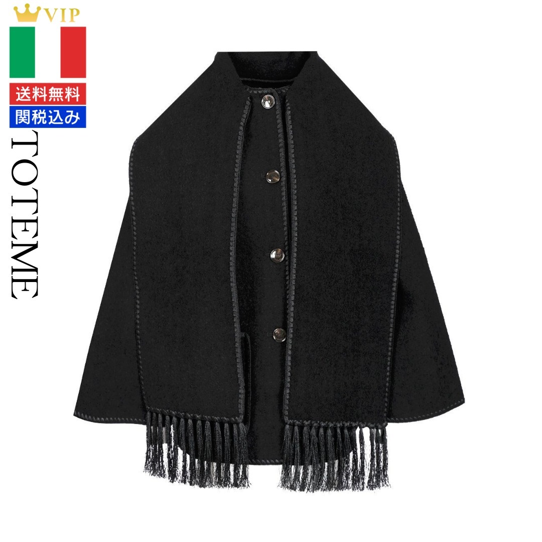 MUSINSA公式 | OHESHIO ROUND FRILL JACKET, CHARCOAL