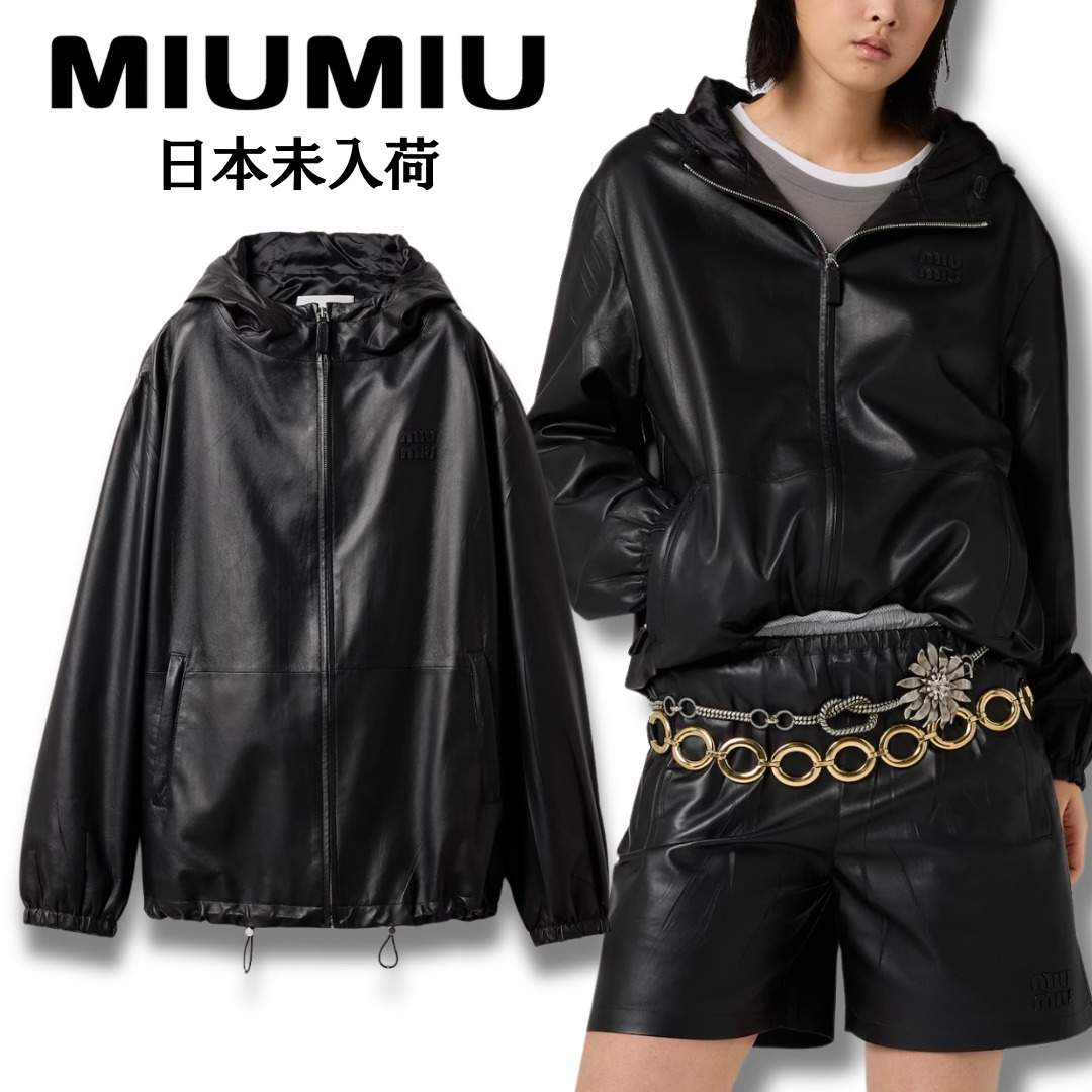 【日本未入荷】ナッパレザーフード付きジャケット