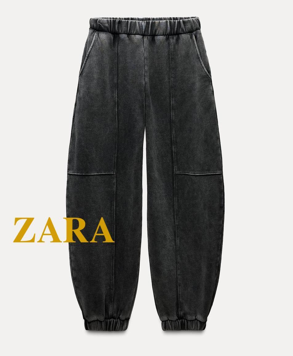 ☆ドイツ発*ZARA*フェードウォッシュスウェットパンツ/CHARCOAL