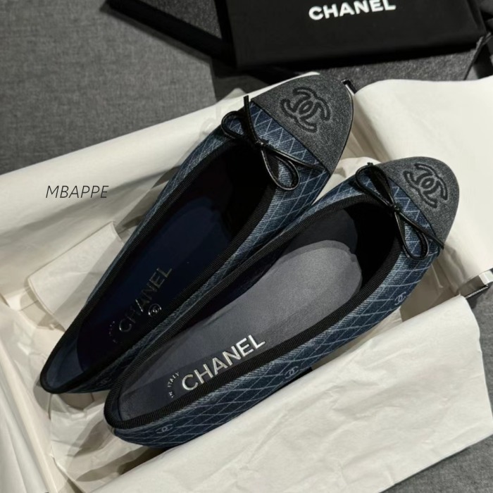 《25P》デニムが素敵♪【CHANEL】シャネル バレリーナ