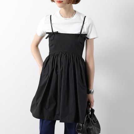 GANNI ガニー コットン ミニ キャミソールドレス リボン 国内発 セール】GANNI/ガニー Duchesse Nylon Strap Dress / W0030