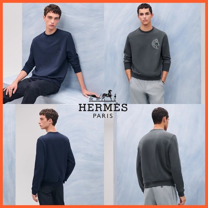 【素敵】HERMES クールネックスウェット ≪Clou de Selle≫