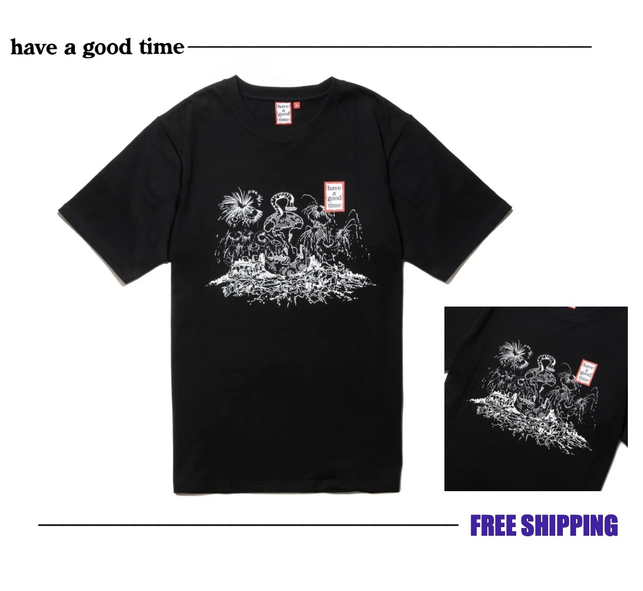 【HAVE A GOOD TIME 】Apple City Mini Frame SS Tee