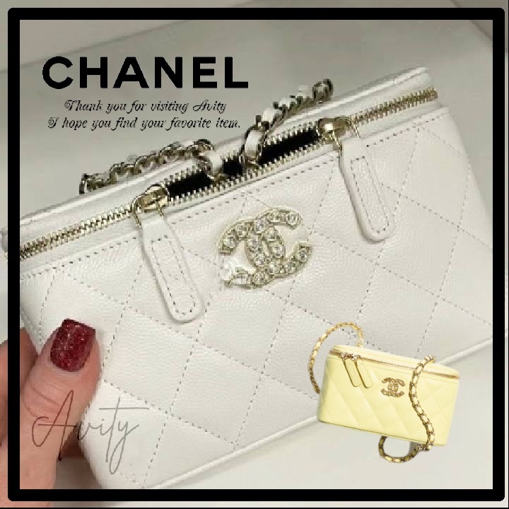 【CCハートロゴがポイント♡】CHANEL ヴァニティバッグ 限定！ハートのCCロゴ♡】CHANEL *ロングバニティバッグ (CHANEL