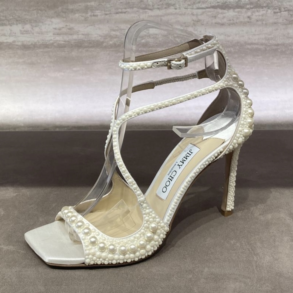 ジミーチュウ Azia 95 パール サンダル jimmy choo sandals