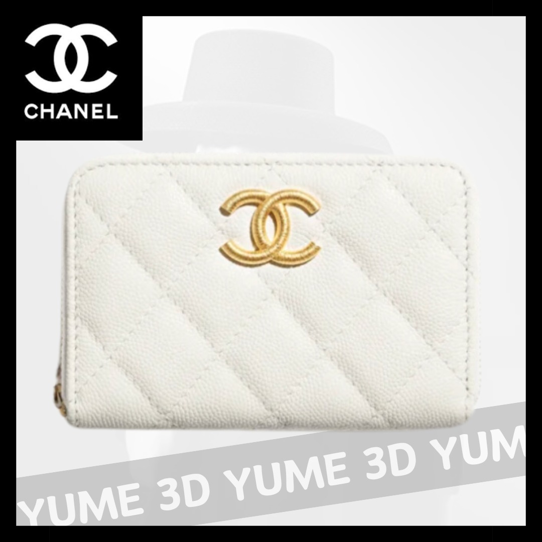 エレガント☆【CHANEL】ジップ コインパース クラシック ジップ コインパース - グレインド カーフスキン