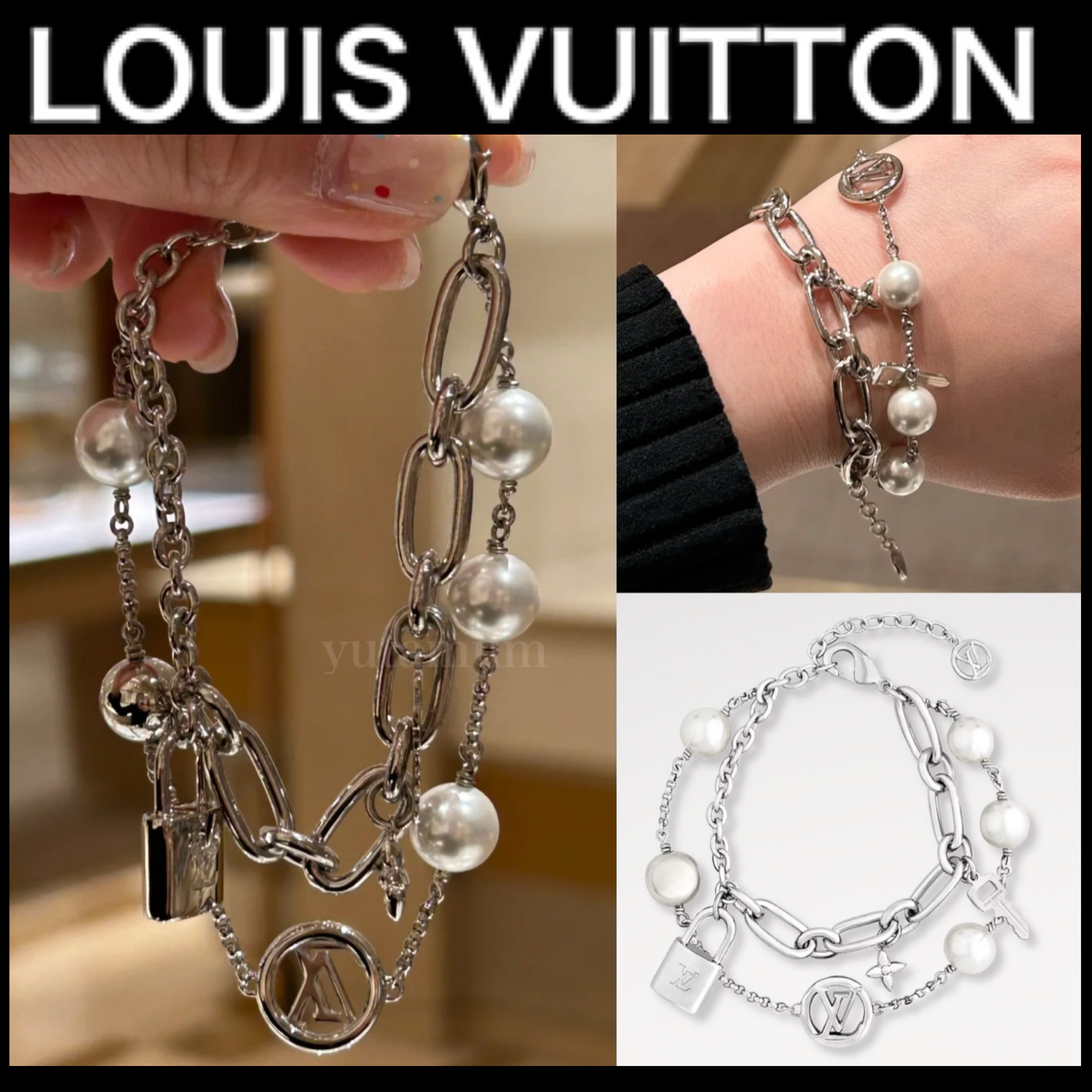【25SS/すぐ届く/クールな印象に♪】Louis Vuitton ブレスレット