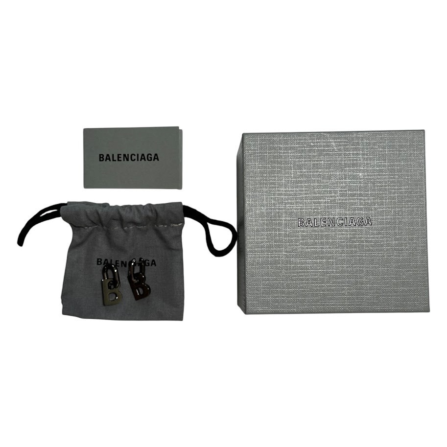 すぐ届く☆BALENCIAGA バレンシアガ B Chain XS ピアス 両耳