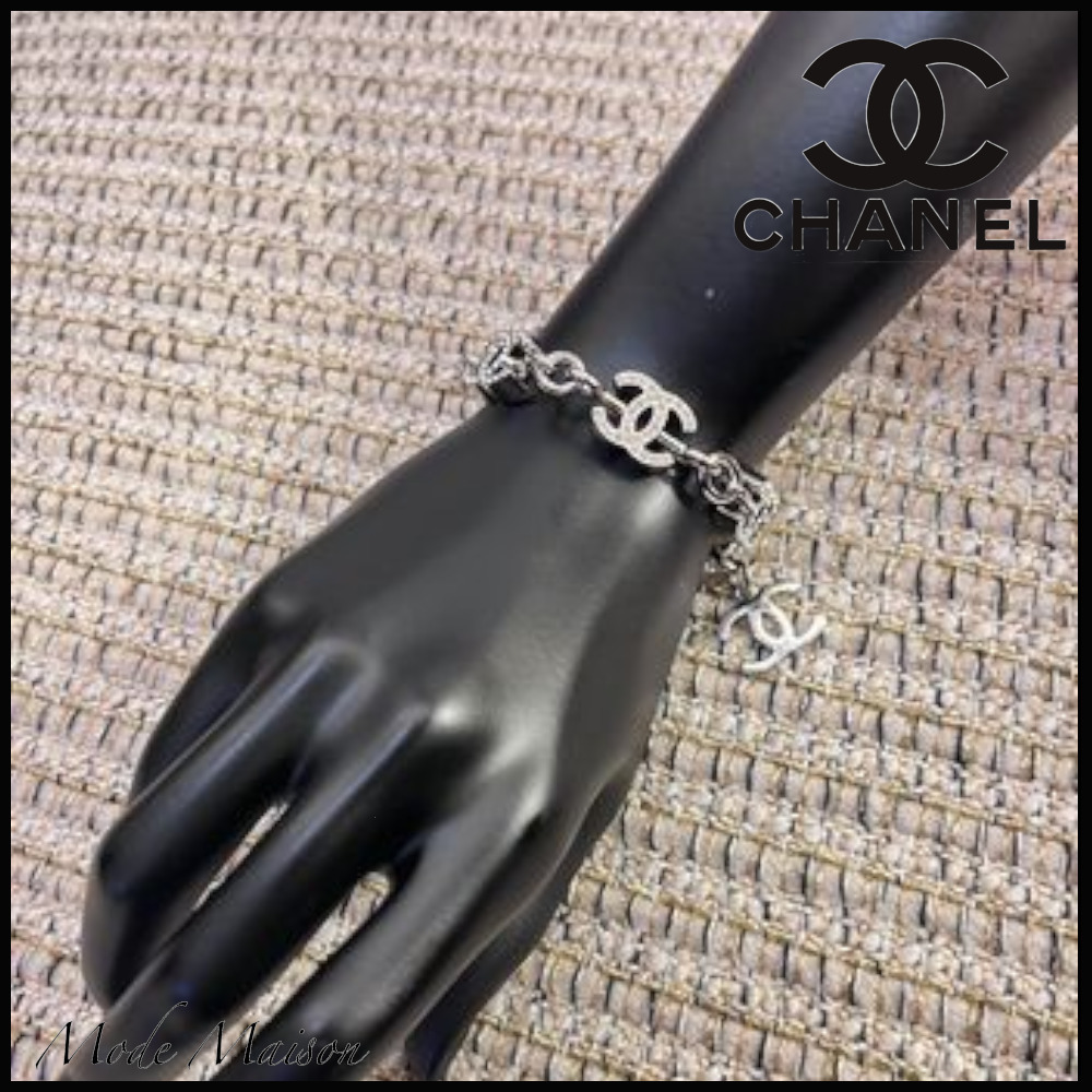 【上品で華やか♪】CHANEL ccロゴブレスレット