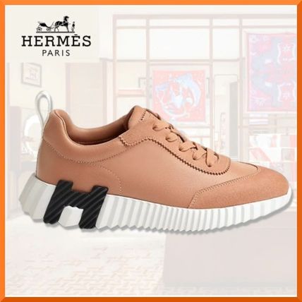 ベージュ系 22cm HERMES(エルメス) スニーカー(レディース