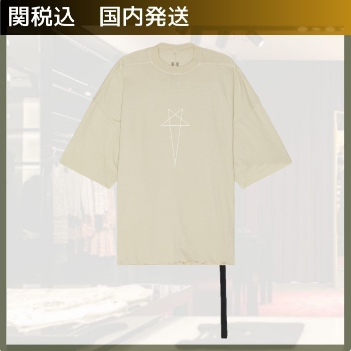Rick Owensリックオウエンス/パールペンタ トミーTシャツ ロゴ