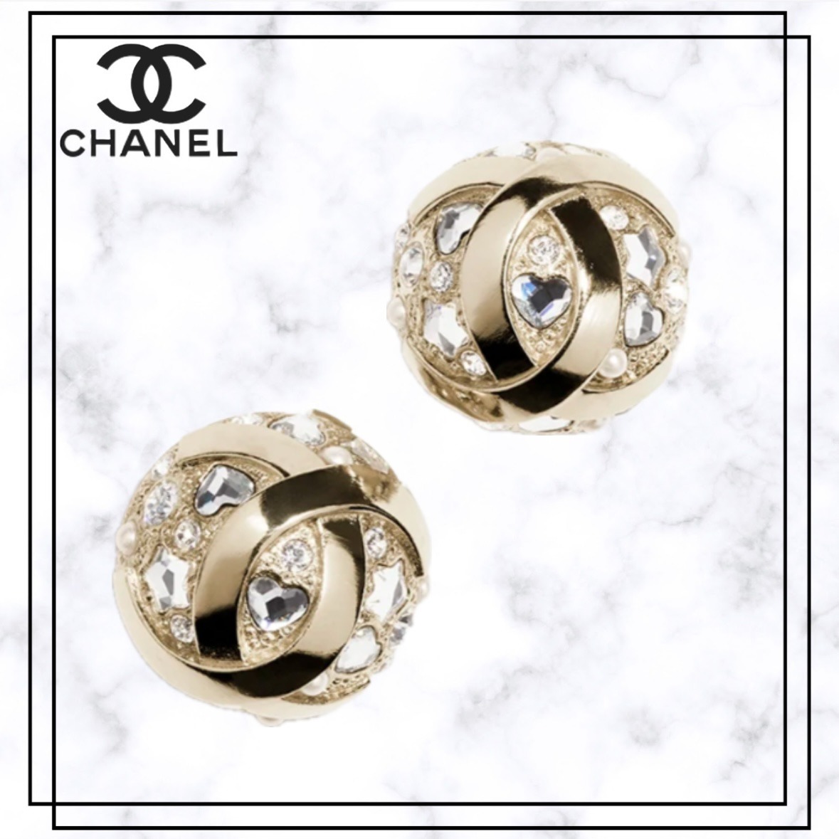 【25P/コロンと可愛い♪】CHANEL ピアス