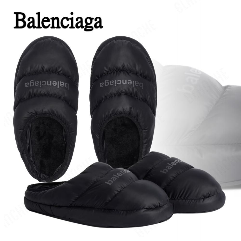 【BALENCIAGA】ブラック メンズ Alaska スリッパ