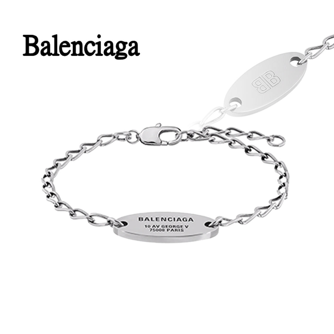 【BALENCIAGA】Everyday ブレスレット アンティークシルバー