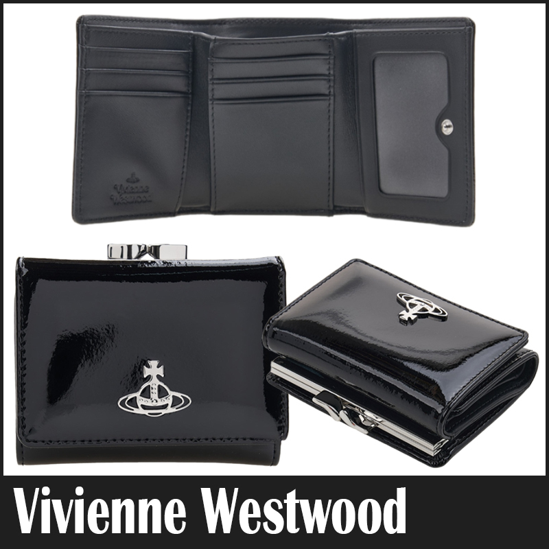 ☆送料関税込☆Vivienne Westwood SHINY 小銭入れ 3つ折り財布☆