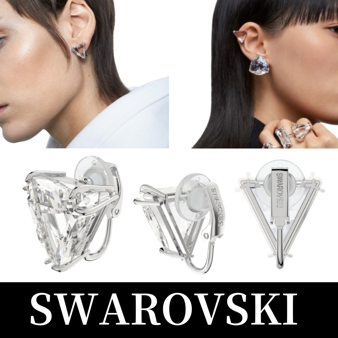 【SWAROVSKI】☆メスメラ クリップ イヤリング（1個）☆